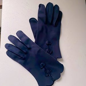Vintage navy gloves